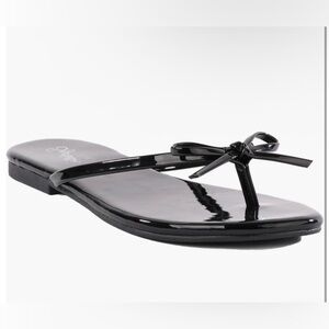 Seychelle black bow Women's Sandals size 9